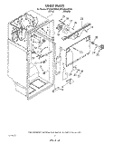 LINER Diagram and Parts List for ET25DKXWW00  Whirlpool Refrigerator
