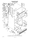 CABINET Diagram and Parts List for ET20PKXTG01  Whirlpool Refrigerator