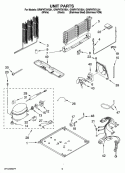 UNIT PARTS Diagram and Parts List for GR9FHTXVL01  Whirlpool Refrigerator