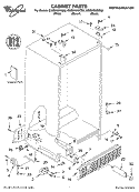 CABINET, LITERATURE Diagram and Parts List for GD2SHGXKB02  Whirlpool Refrigerator