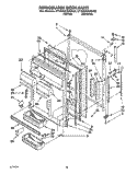 REFRIGERATOR DOOR Diagram and Parts List for ET22DKXAW02  Whirlpool Refrigerator