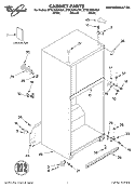 CABINET, LITERATURE Diagram and Parts List for ET8CHMXKT01  Whirlpool Refrigerator