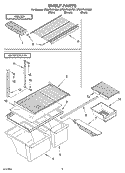 SHELF, OPTIONAL Diagram and Parts List for ET8WTKXKQ01  Whirlpool Refrigerator