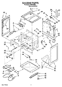 CHASSIS PARTS Diagram and Parts List for TES326RD4  Estate Range