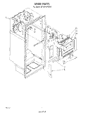 LINER Diagram and Parts List for ET18PKXPWR0  Whirlpool Refrigerator