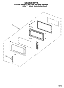 Part Location Diagram of W10111666 Whirlpool COMPLETE DOOR (White)