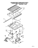 COMPARTMENT SEPARATOR Diagram and Parts List for ET18ZKXZN00  Whirlpool Refrigerator