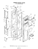 FREEZER DOOR Diagram and Parts List for ED25RQXWW00  Whirlpool Refrigerator