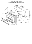 FREEZER DOOR, LIT/OPTIONAL Diagram and Parts List for ET22DMXDW00  Whirlpool Refrigerator