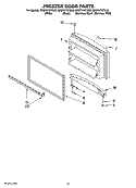 FREEZER DOOR PARTS Diagram and Parts List for GR2FHTXTS00  Whirlpool Refrigerator