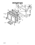 FREEZER DOOR Diagram and Parts List for ET25RKXYN01  Whirlpool Refrigerator