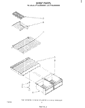 SHELF Diagram and Parts List for ET18JKXMWRB  Whirlpool Refrigerator