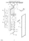 FREEZER DOOR Diagram and Parts List for GD27DIXHS02  Whirlpool Refrigerator