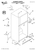 CABINET, LITERATURE Diagram and Parts List for ET1RHMXKQ00  Whirlpool Refrigerator