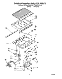 COMPARTMENT SEPARATOR Diagram and Parts List for ET20NKXAN02  Whirlpool Refrigerator