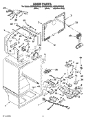 LINER PARTS Diagram and Parts List for GR9FHMXVS00  Whirlpool Refrigerator