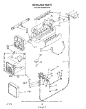 ICE MAKER , NOT ILLUSTRATED Diagram and Parts List for ED25RQXWW02  Whirlpool Refrigerator