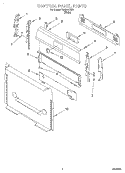 CONTROL PANEL Diagram and Parts List for TGS325EW0  Estate Range