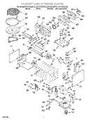 CABINET AND STIRRER Diagram and Parts List for  KitchenAid Microwave Oven Combo
