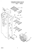 FREEZER LINER Diagram and Parts List for ED25RQXFW00  Whirlpool Refrigerator
