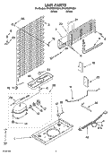 UNIT PARTS Diagram and Parts List for ET4WSMYKQ04  Whirlpool Refrigerator