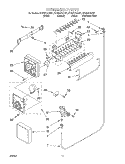 ICE MAKER Diagram and Parts List for GT22DCXJB01  Whirlpool Refrigerator
