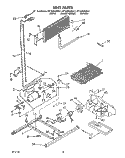UNIT Diagram and Parts List for ET18ZKXWG11  Whirlpool Refrigerator