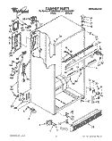 CABINET Diagram and Parts List for ET18DKXWW01  Whirlpool Refrigerator