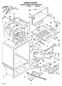 LINER Diagram and Parts List for GR9SHMXKT01  Whirlpool Refrigerator