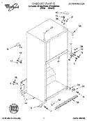 CABINET Diagram and Parts List for ET18NMXDN06  Whirlpool Refrigerator
