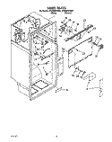 LINER Diagram and Parts List for ET25RKXYN01  Whirlpool Refrigerator