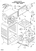 LINER Diagram and Parts List for ET20NKXDW02  Whirlpool Refrigerator