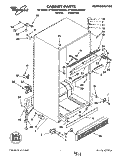 CABINET Diagram and Parts List for ET20NKXAN02  Whirlpool Refrigerator