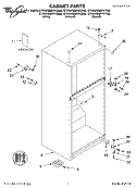 CABINET, LITERATURE Diagram and Parts List for ET6WSMYKT00  Whirlpool Refrigerator