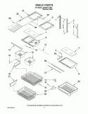 SHELF PARTS Diagram and Parts List for GB2SHTXTS04  Whirlpool Refrigerator