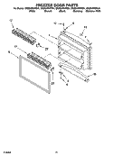 FREEZER DOOR PARTS Diagram and Parts List for GR2SHWXPL01  Whirlpool Refrigerator