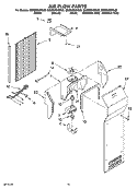 AIR FLOW PARTS Diagram and Parts List for GS6SHEXNQ02  Whirlpool Refrigerator