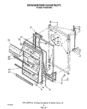 REFRIGERATOR DOOR , NOT ILLUSTRATED Diagram and Parts List for ET18AKXTF02  Whirlpool Refrigerator