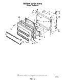 FREEZER DOOR Diagram and Parts List for ET18AKXTF02  Whirlpool Refrigerator