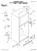 CABINET PARTS Diagram and Parts List for GR2FHMXPB02  Whirlpool Refrigerator