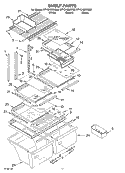 SHELF, OPTIONAL Diagram and Parts List for ET1CHMXKB02  Whirlpool Refrigerator