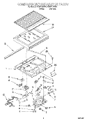 COMPARTMENT SEPARATOR Diagram and Parts List for ET20F134KN1  Whirlpool Refrigerator