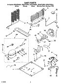 UNIT PARTS Diagram and Parts List for GR2SHTXMB01  Whirlpool Refrigerator