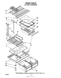 SHELF Diagram and Parts List for ET18AKXRWR0  Whirlpool Refrigerator