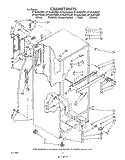 CABINET Diagram and Parts List for ET18JKYSF07  Whirlpool Refrigerator