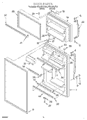 DOOR Diagram and Parts List for ET21NKXJW01  Whirlpool Refrigerator