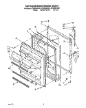 REFRIGERATOR DOOR, LIT/OPTIONAL Diagram and Parts List for ET20ZKXYN01  Whirlpool Refrigerator