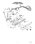 CONTROL Diagram and Parts List for ED25YQXAW00  Whirlpool Refrigerator