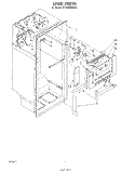LINER Diagram and Parts List for ET18AKXSW00  Whirlpool Refrigerator