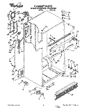 CABINET Diagram and Parts List for ET20NKXWW01  Whirlpool Refrigerator